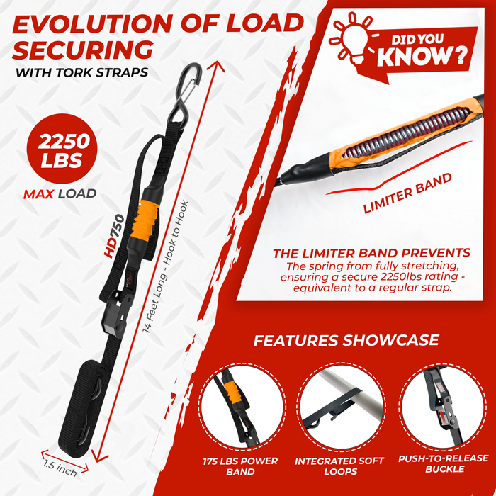 TorkStrap HD750 + 2-Pack 24-Foot Extension Ends + TorkBag™