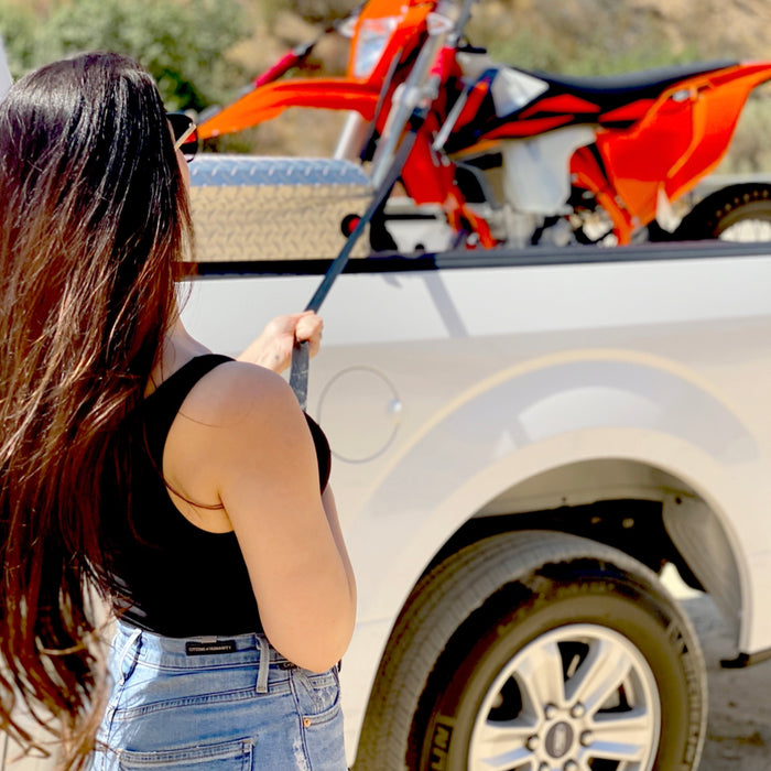 Beautiful woman using torkstrap because it is safe and easy to use.